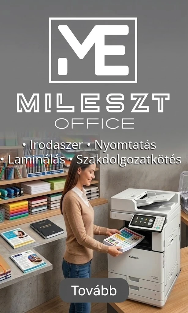 MilEszt Office | Irodaszer kereskedelem, nyomtatás, laminálás és szakdolgozatkötés.